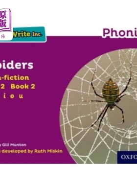 海外直订Read Write Inc. Phonics: Purple Set 2 Non-fiction 2 Spiders 读写公司语音：紫色集2非小说2蜘蛛