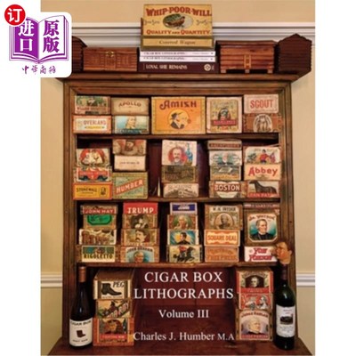 海外直订Cigar Box Lithographs Vol. 3 雪茄盒石版画卷3