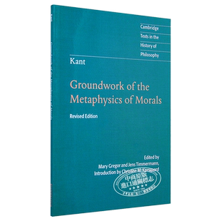 预售 康德 道德形而上学的奠基 注释本 剑桥政治思想史经典文本丛书 英文原版 Kant Groundwork of Metaphysics of Morals【中商原