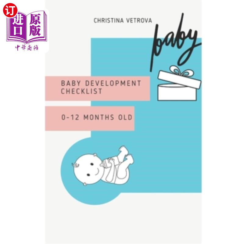海外直订Baby development checklist: 0-12 months old 婴儿发育检查表:0-12个月
