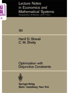 海外直订Optimization with Disjunctive Constraints 析取约束优化