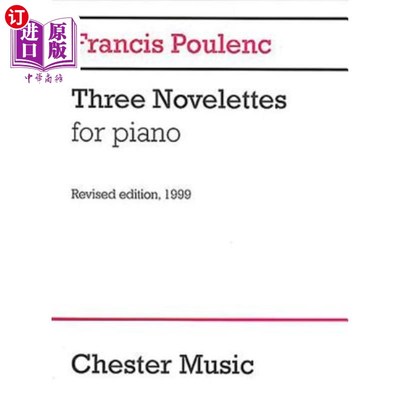 海外直订Three Novelettes: For Piano 三部中篇小说：钢琴曲