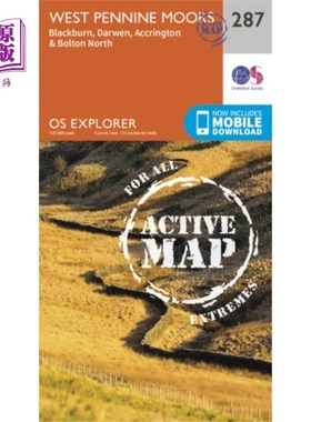 海外直订West Pennine Moors - Blackburn, Darwen and Accri... 西奔宁荒原-布莱克本，达文和阿克灵顿