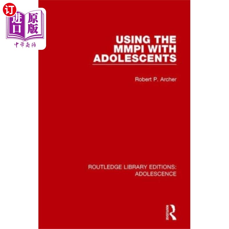 海外直订医药图书Using the MMPI with Adolescents 青少年使用MMPI