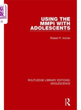 海外直订医药图书Using the MMPI with Adolescents 青少年使用MMPI