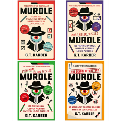 预售 谜团谜题系列 妙探寻凶套装1-4本 英文原版 Murdle Puzzle Series 逻辑谜题 每天破一起谋杀案 数独推理游戏书 GT卡伯