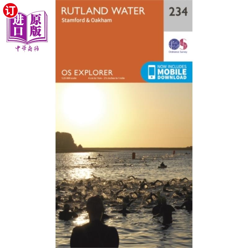 海外直订Rutland Water, Stamford and Oakham 拉特兰水，斯坦福德和奥克姆