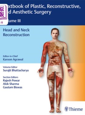 海外直订医药图书Textbook of Plastic, Reconstructive, and Aesthetic Surgery, Vol 3: Head and Neck 教科书的整形，重建