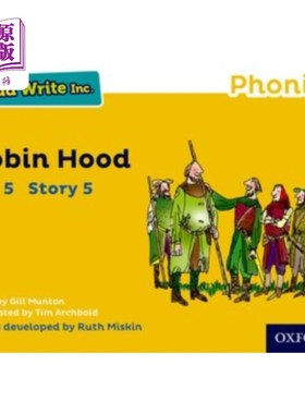 海外直订Read Write Inc. Phonics: Yellow Set 5 Storybook ... Read Write公司自然拼读:黄色套装5故事书5罗宾汉