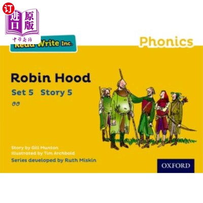 海外直订Read Write Inc. Phonics: Yellow Set 5 Storybook ... Read Write公司自然拼读:黄色套装5故事书5罗宾汉