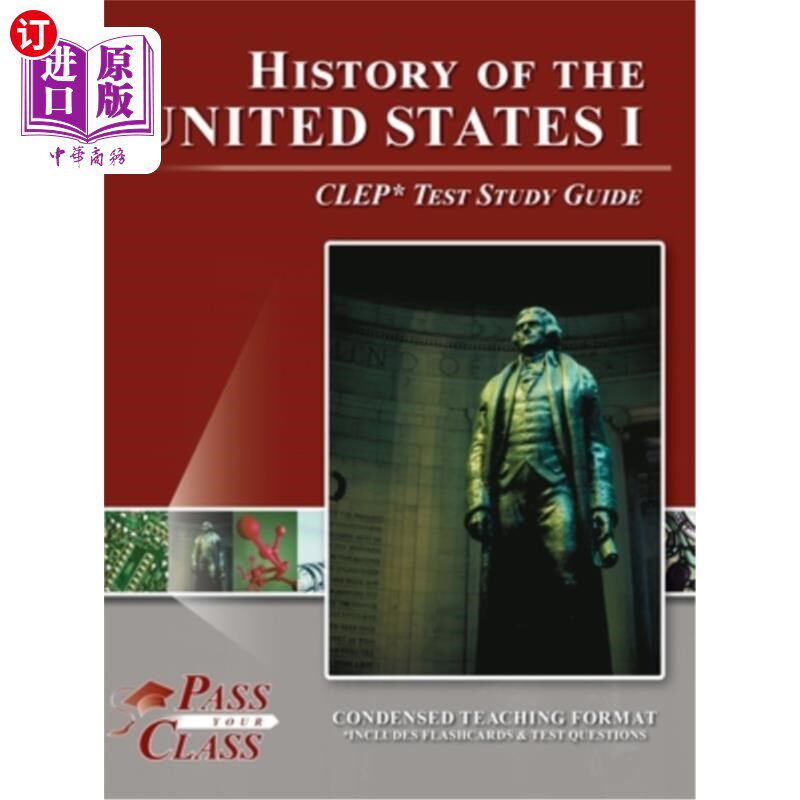 海外直订History of the United States I CLEP Test Study Guide 美国历史I CLEP考试学习指南