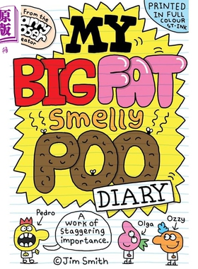 我臭便便日记1 My Big Fat Smelly Poo Diary 英文原版 进口图书 小初文学 儿童搞笑漫画故事书 图画图像小说【中商原版】