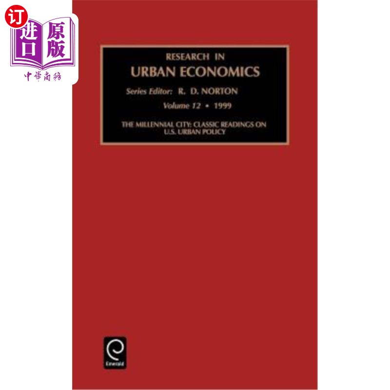 海外直订Millennial City: Classic Readings on U.S. Urban Policy 千禧一代城市:美国城市政策经典读物