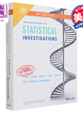 现货 美国AP考试教材 Introduction To Statistical Investigations 统计调查学 HMH Houghton Mifflin Harcourt AP