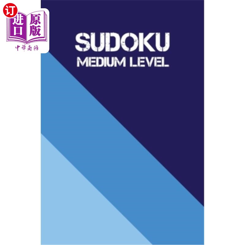 海外直订Sudoku Medium Level: 360 Sudoku Puzzle Book 9*9 With Medium, Hard puzzle for adu Sudoku中级：3