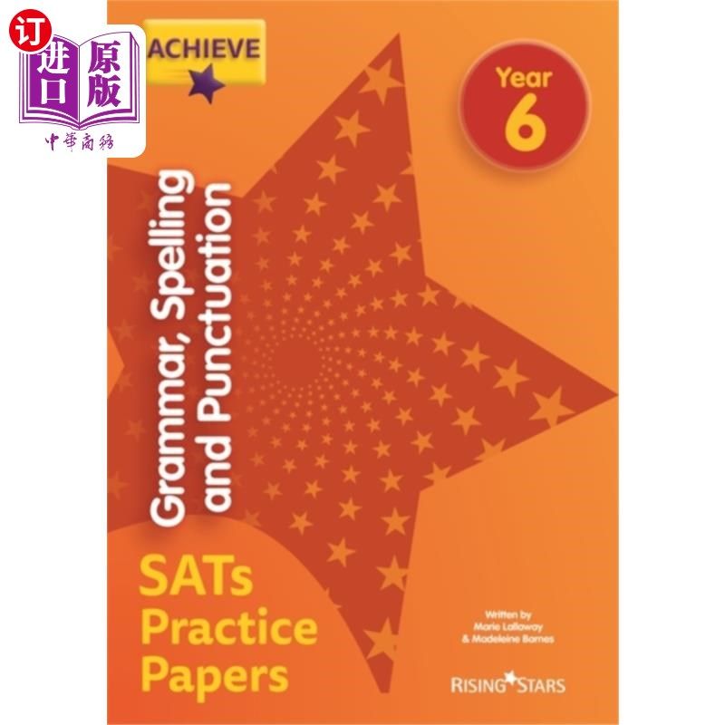 海外直订Achieve Grammar, Spelling and Punctuation SATs Practice Papers Year 6 完成语法、拼写和标点符号SAT练习论文第6年