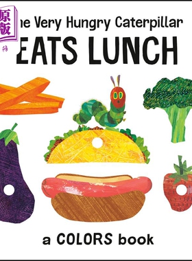 The Very Hungry Caterpillar Eats Lunch: A Colors Book【中商原版】