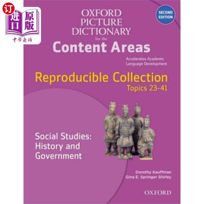 海外直订Oxford Picture Dictionary for the Content Areas:...牛津图片字典的内容领域:可复制的社会研究:历史和公民理想