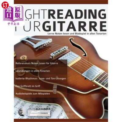 海外直订德语 Sight-Reading für Gitarre 视觉阅读̈r Gitarre