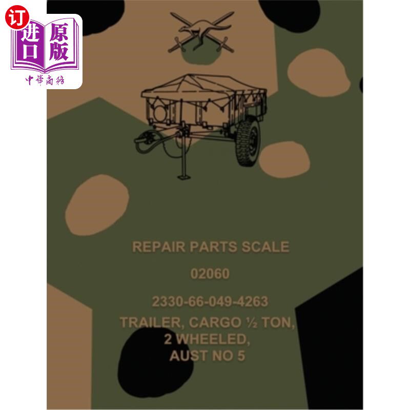 海外直订Repair Parts Scale, Trailer, Cargo 1/2 Ton, 2 Wheeled, Aust No 5 修理零件秤，拖车，货物1/2吨，2轮，5号