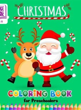 海外直订Christmas Coloring books for Preschoolers: Merry Christmas Coloring Book for Chi 圣诞彩绘书为学龄前儿童:圣