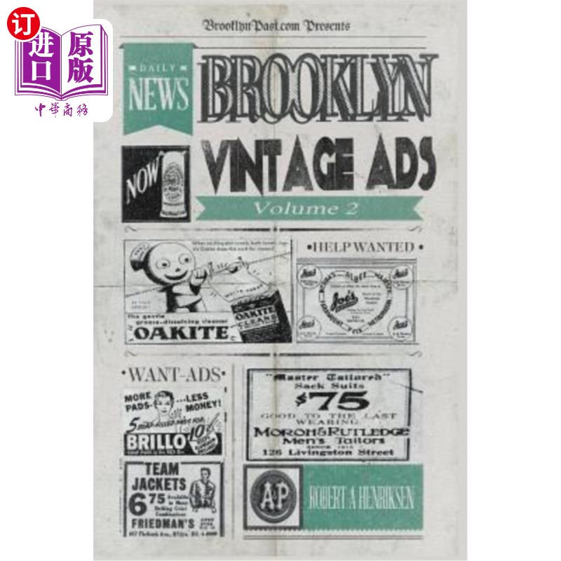 海外直订Brooklyn Vintage Ads Vol 2 布鲁克林复古广告卷2