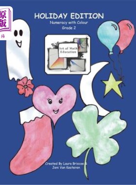 海外直订Numeracy with Colour: Art of Math Education (Grade 2 Holiday Edition) 彩色算术：数学教育艺术（二年级假期版