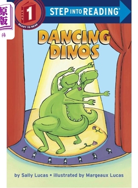 预售 Step into Reading Step 1 Dancing Dinos 兰登阅读进阶1爱跳舞的恐龙 英文原版 儿童绘本 分级阅读 7-12岁【中商原版】