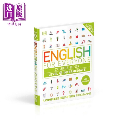 2025年新版 人人学英语3课本 英文原版语言自学工具书 English for Everyone Course Book Level 3 Intermediate【中商原版】