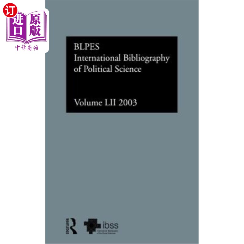 海外直订Ibss: Political Science: 2003 Vol.52 政治学：2003年第52卷