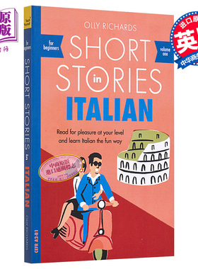 预售 适合初学者的意大利语短篇小说 Short Stories in Italian for Beginners 英文原版 Olly Richards 小语种学习【中商原版】