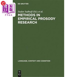 Research 海外直订Methods Prosody Empirical 实证韵律研究方法