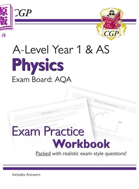 英国CGP A-Level Physics: AQA Year 1 & AS Exam Practice Workbook - includes Answers【中商原版】