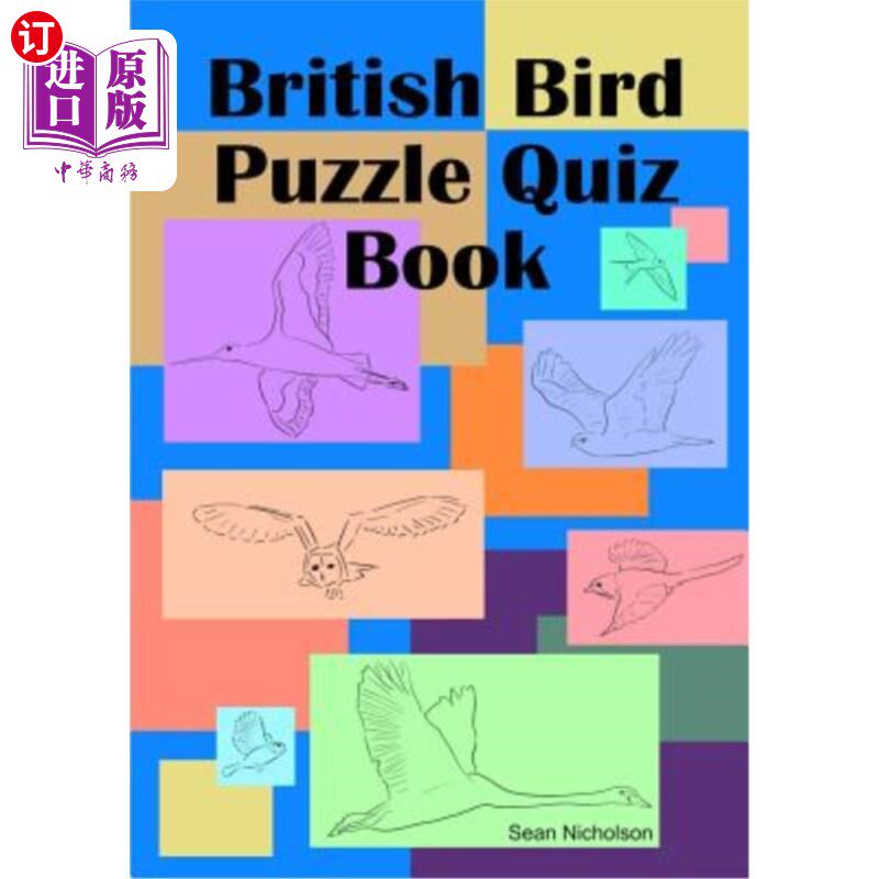 海外直订British Bird Puzzle Quiz Book 英国鸟类拼图测验册