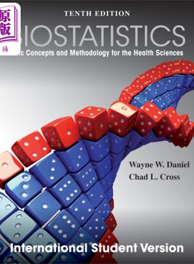 生物统计学 第十版 英文原版 Biostatistics 10E International Student Version Wayne Daniel 统计学相关【中商原版】
