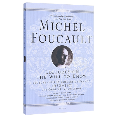 Lectures on the Will to Know:1970-1971 英文原版 求知意志演说：法兰西学院课程系列1：1970-1971 Michel Foucault【中商?