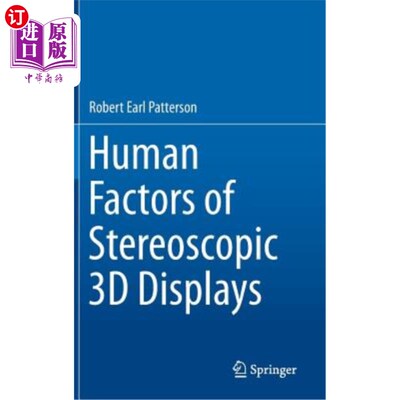 海外直订Human Factors of Stereoscopic 3D Displays 立体三维显示的人为因素