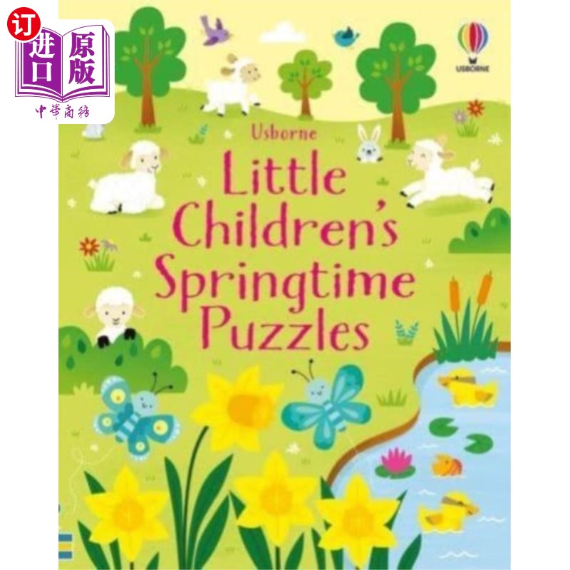 海外直订古英语 Little Children's Springtime Puzzles 小孩子的春天字谜