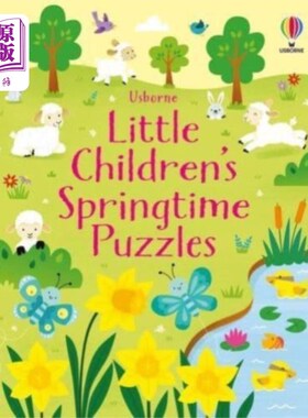 海外直订古英语 Little Children's Springtime Puzzles 小孩子的春天字谜