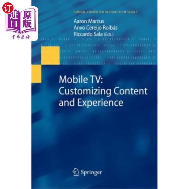 海外直订Mobile Tv: Customizing Content and Experience 移动电视:定制内容和体验