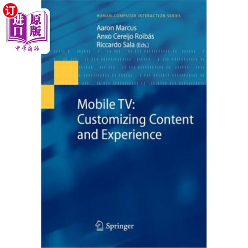 海外直订Mobile Tv: Customizing Content and Experience 移动电视:定制内容和体验