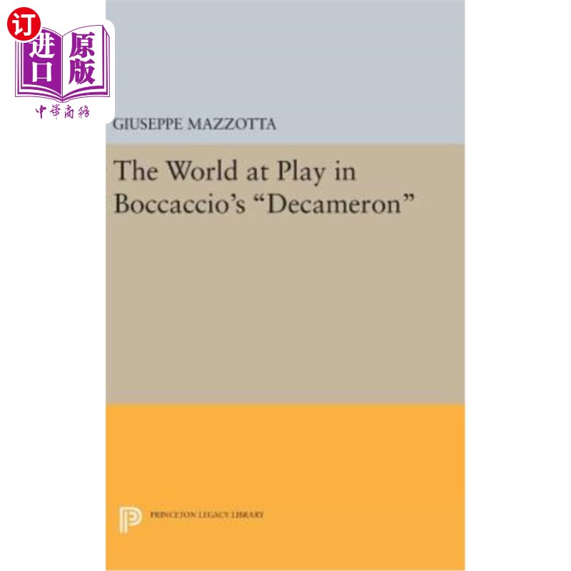 海外直订The World at Play in Boccaccio's Decameron薄伽丘《十日谈》中的游戏世界