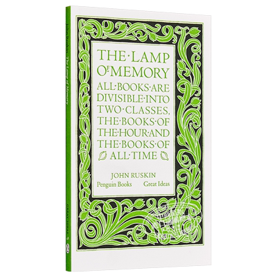 约翰·罗斯金：记忆之灯 英文原版 Penguin Great Ideas : The Lamp of Memory John Ruskin 【中商原版】
