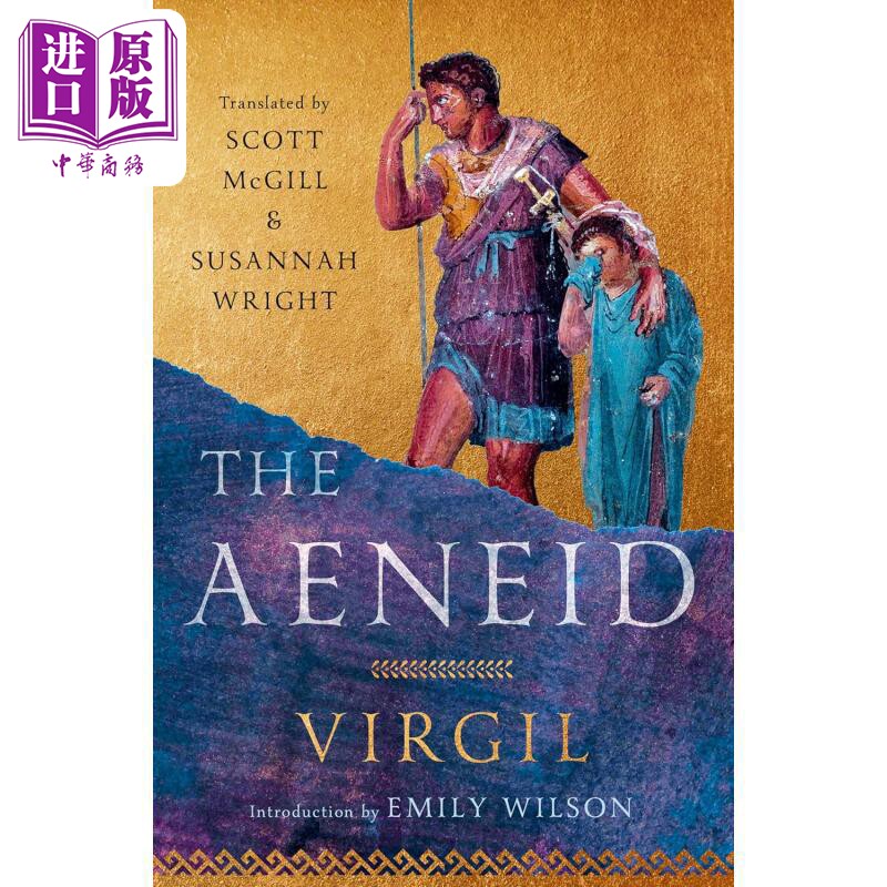 埃涅阿斯纪 英译本 抑扬格五音步 罗马建国史诗 The Aeneid 英文原版 Virgil【中商原版】