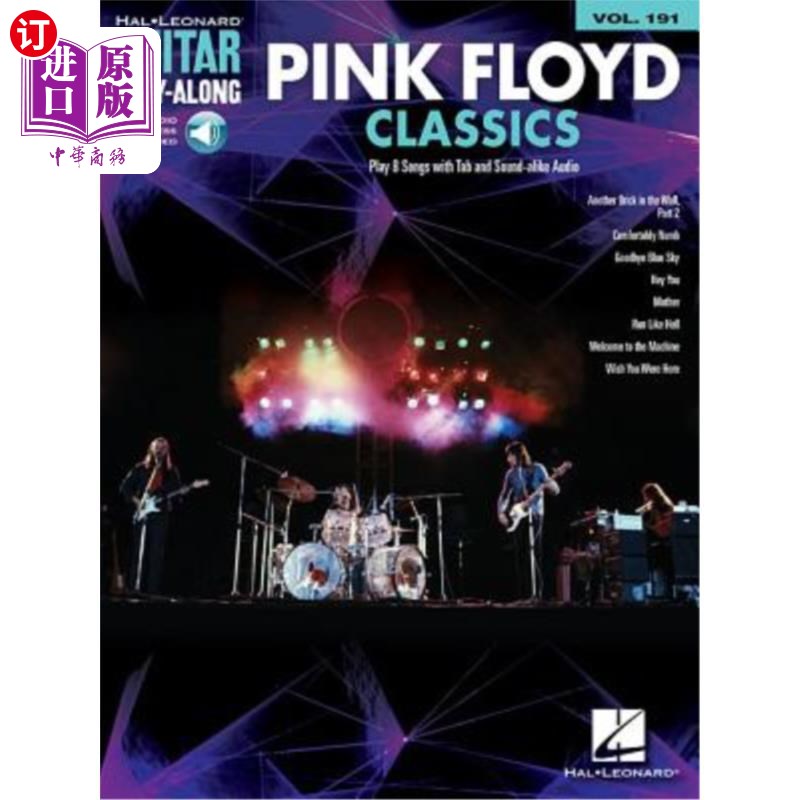 海外直订Pink Floyd Classics: Guitar Play-Along Volume 191 [With Online Access] Pink Floyd Classics:吉他演奏第