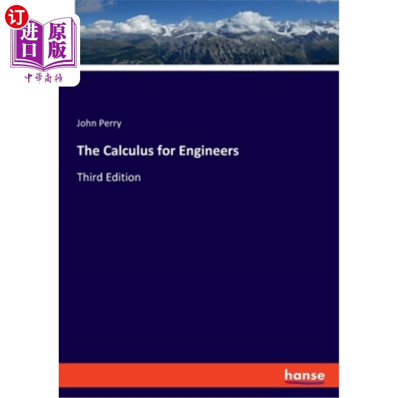 海外直订The Calculus for Engineers: Third Edition 工程师微积分:第三版