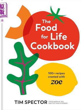 生命之食食谱 100多道由ZOE团队创制的肠道健康料理 The Food for Life Cookbook 英文原版 Tim Spector 素食菜谱【中商原版?