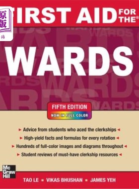 海外直订First Aid for the Wards, Fifth Edition 病房急救，第五版
