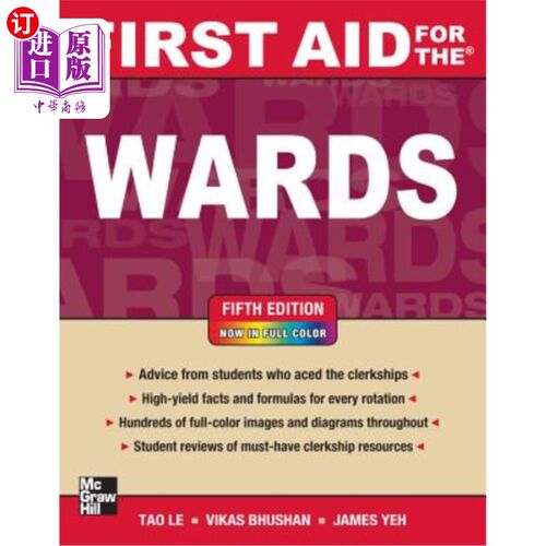 海外直订First Aid for the Wards, Fifth Edition 病房急救，第五版