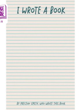海外直订I Wrote A Book 我写了一本书